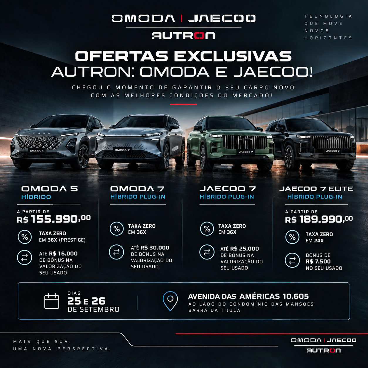 Campanha criada para uma ação OMODA JAECOO