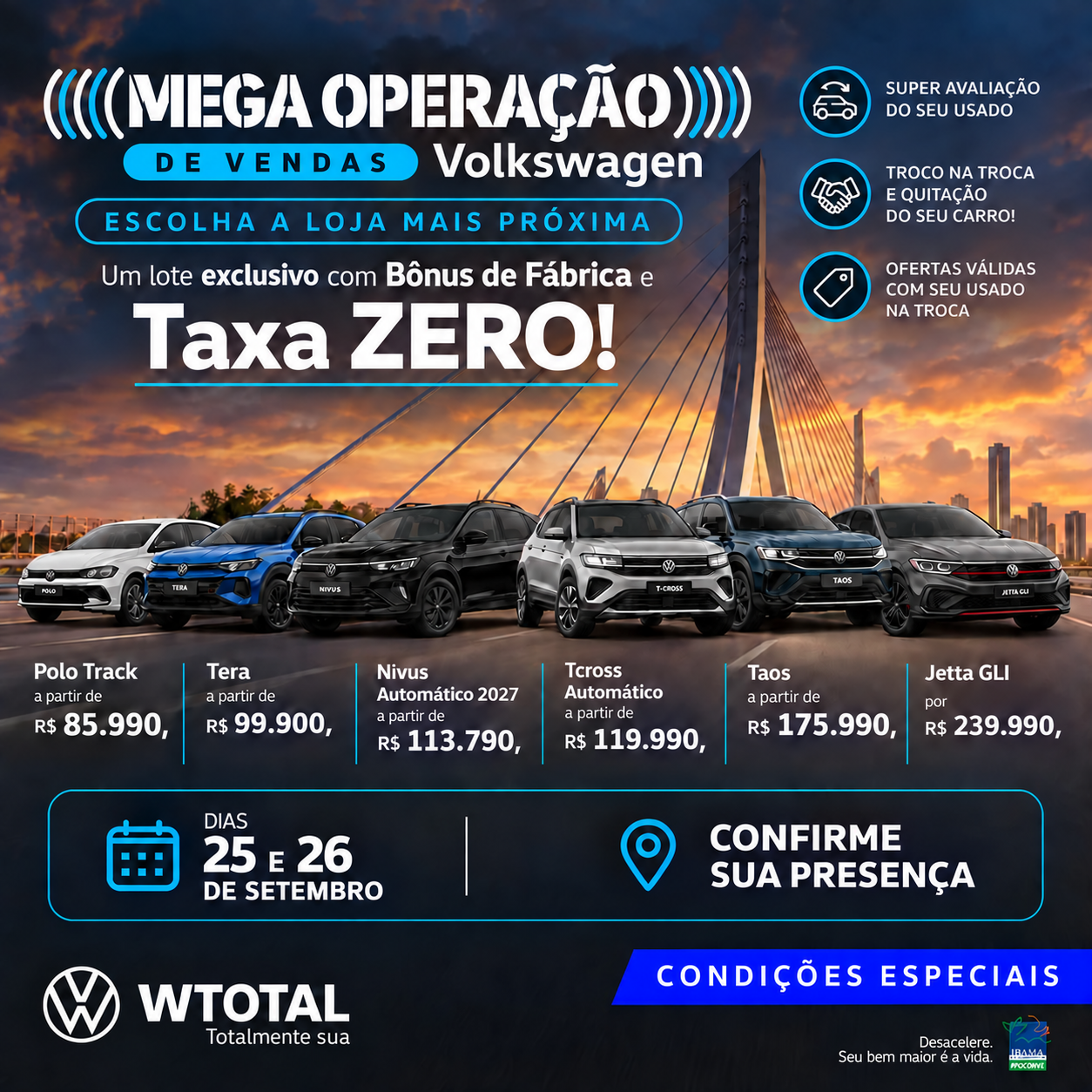 Campanha criada para uma ação WTotal